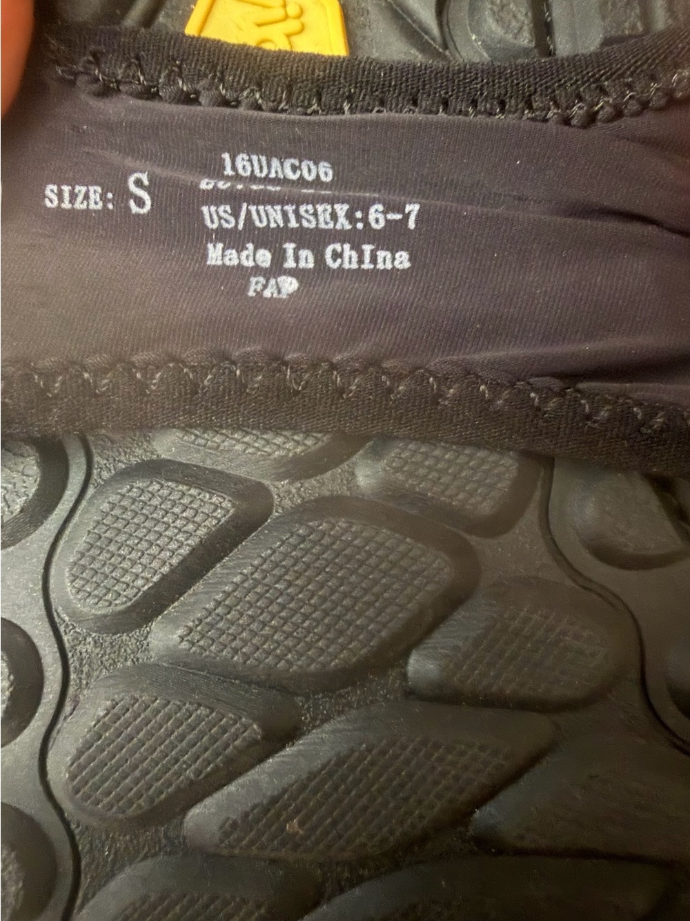 Vibram Black Sneakers with Yellow Insole - Picture 6 of 6